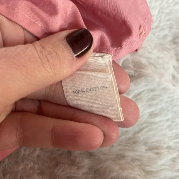 Anthropologie BWT Forever That Girl Dusty Rose Pink Lace Cutout Blouse. Sz M - Picture 9 of 9